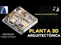 CREA PLANTAS 3D REALISTAS en AXONOMETRÍA🔥 | La MEJOR configuración de RENDER | ARCHICAD 23 | 2020🚀