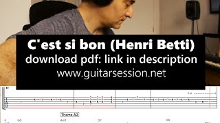 Video thumbnail of ""C'est si bon" Jazz manouche + tablatures thème et solo"
