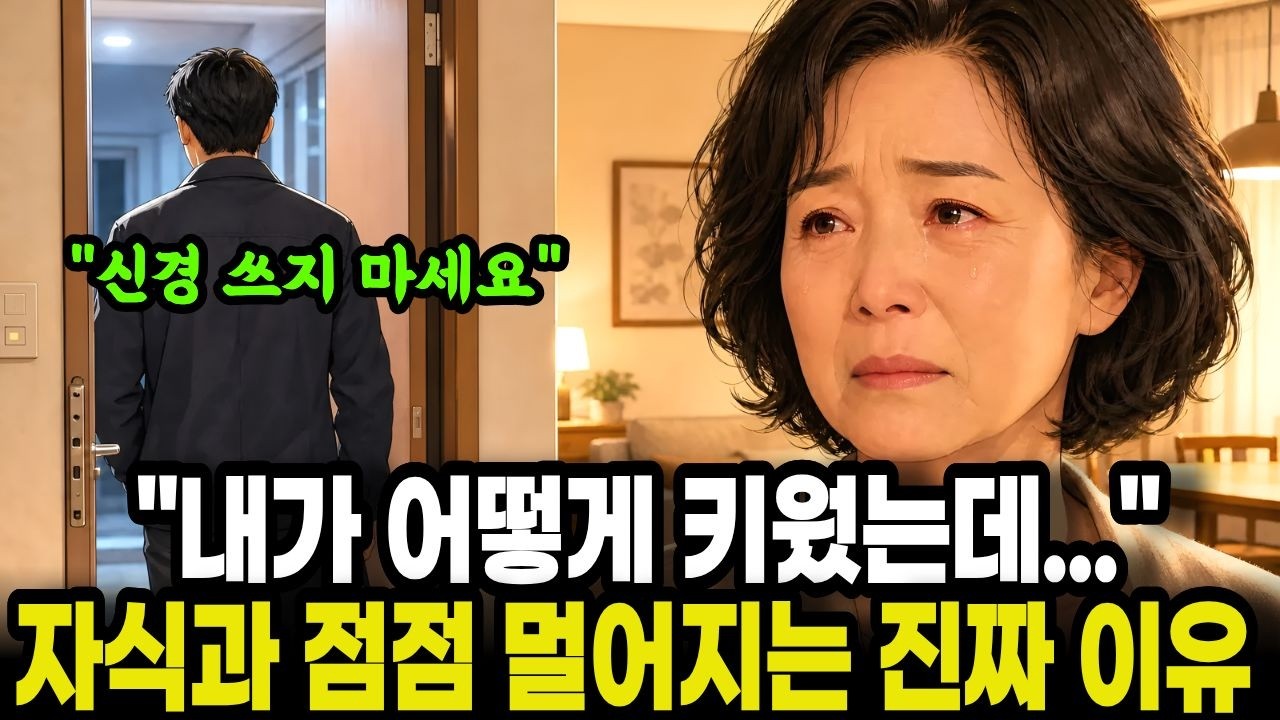평생 자식 뒷바라지만 했는데.. 자식과 점점 멀어지는 진짜 이유