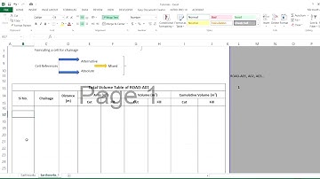 Excel functions to prepare earthwork measurement sheets alternative to CIVIL 3D output_Part 1