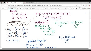 T5 Q7 Scalar/Dot Product & Angle between Vectors SM025