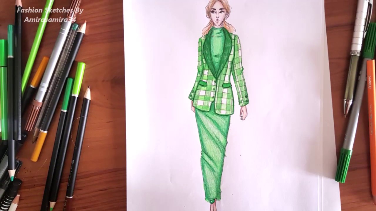 Fashion Drawing How to Draw a Plaid Pattern For