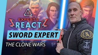 Sword Expert Reacts To Star Wars: Clone Wars Animated Series | Lightsaber Fights