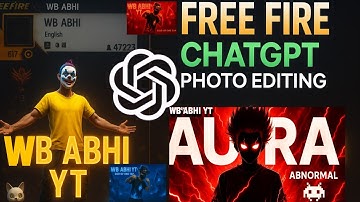 How to Make Free Fire Thumbnails Using ChatGPT🤯☠️|| AI Thumbnail Making for FreeFire | ChatGPT Guide