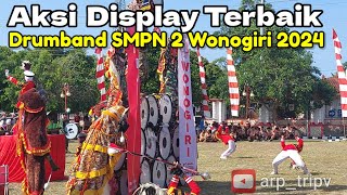 Aksi  Display Terbaik Drumband SMPN 2 Wonogiri di Harkitnas & HUT Wonogiri 2024