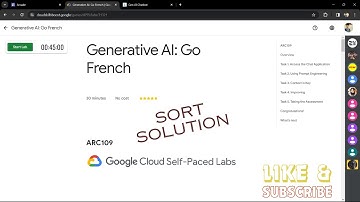 Generative AI: Go French (ARC109) || LEVEL 3 GenAlus Conversations