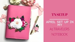 SPRING SET UP in my A5 Travelers Notebook screenshot 1