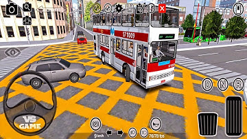 Proton Bus Simulator Urbano - Old Double Decker Scania Bus Drive - Android Gameplay