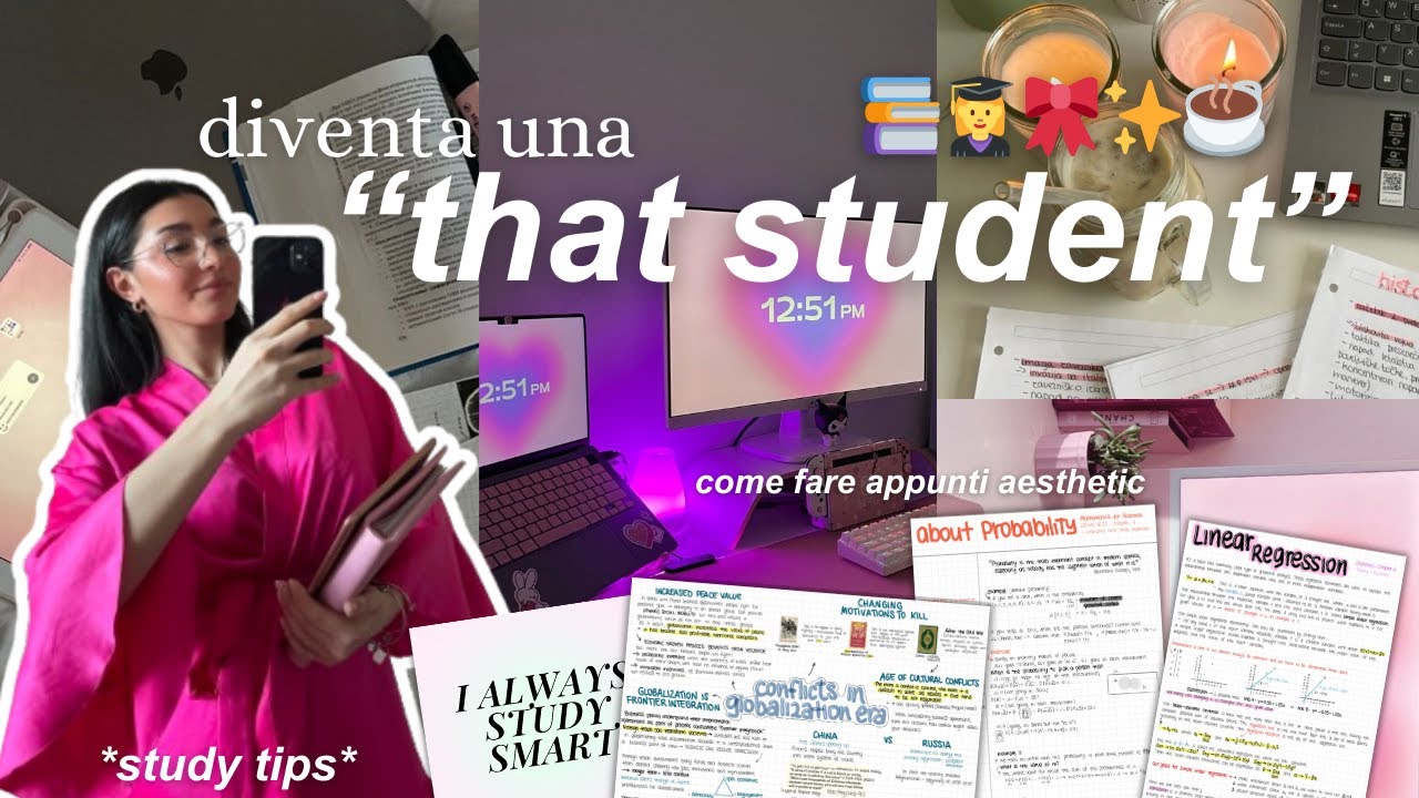 ✨📚 Come essere una studentessa PERFETTA | appunti carini, consigli studio & more 🎀☕️