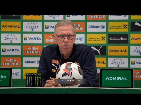 Video: Peter Stöger (Trainer SK Rapid) - die Pressekonferenz nach dem Spiel gegen FK Dečić Tuzi
