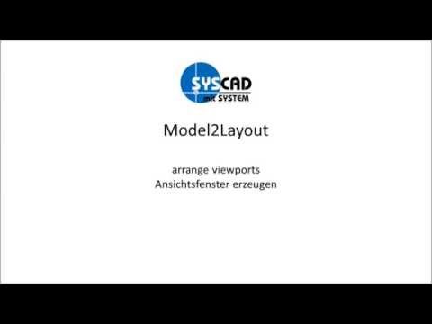 AutoCAD App model2layout - Ansichtsfenster-Reihe
