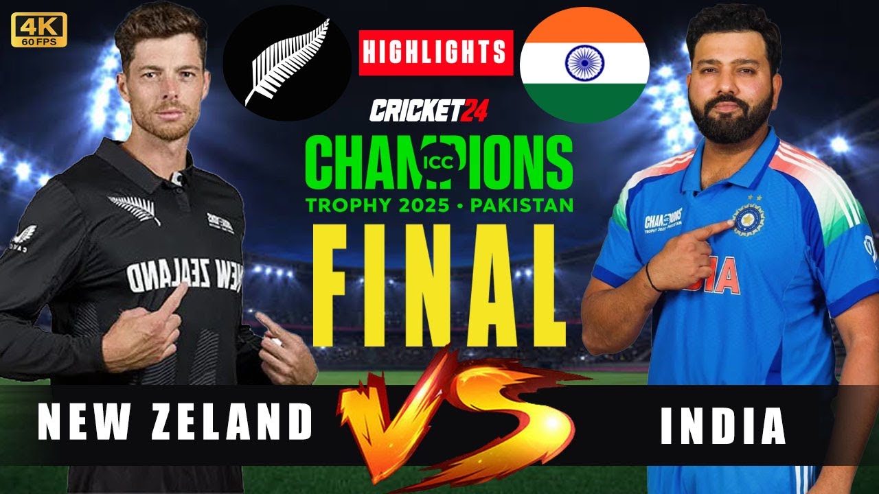India vs New Zealand, Final | IND vs NZ Highlights | Champions Trophy ...