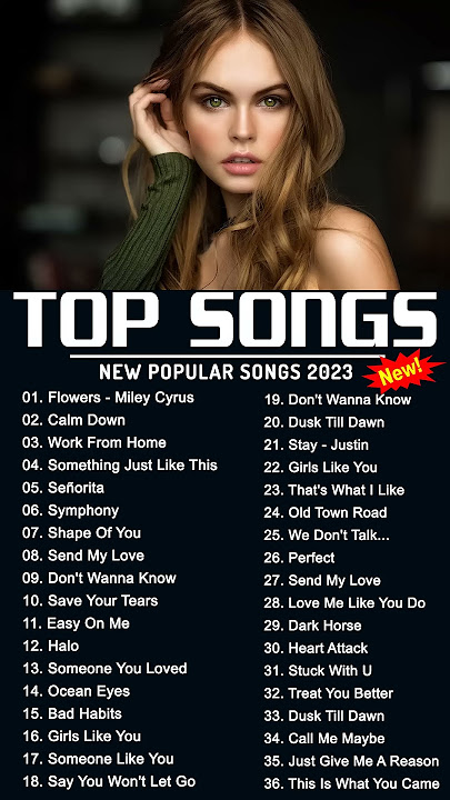 Miley Cyrus, Maroon 5, Adele, Ed Sheeran, Taylor Swift, Shawn Mendes - Best Pop Music Playlist 2023
