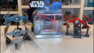 Star Wars Micro Galaxy Squadron Royal Guard Tie Interceptor Review and Comparison