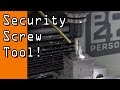 DIY Knife Security Screw Tool!  WW115