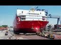 Launching one of the biggest car carriers| RoRo Ship 