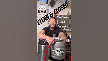 How I transfer from fermenter keg to serving keg. Clean & closed 🍺 #Homebrewing #KegTransfer