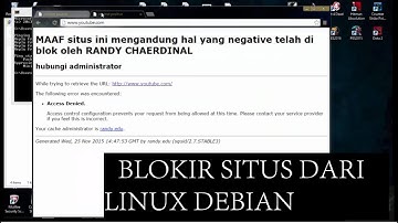 TUTORIAL LINUX DEBIAN PROXY - BLOKIR SITUS YOUTUBE !!