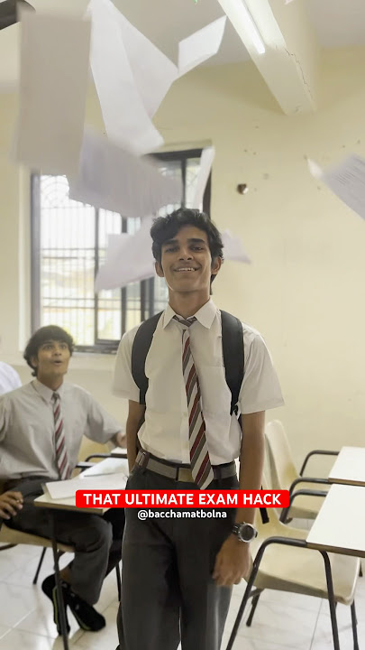 That Exam Hack #shorts #schooldays #school #friends #exam #hack #funny #nostalgia #explore #comedy