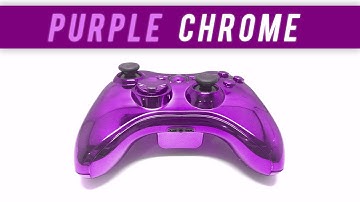 Pre-Made Purple Chrome Xbox 360 Controllers now available!