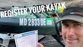 How to register a kayak for an electric motor