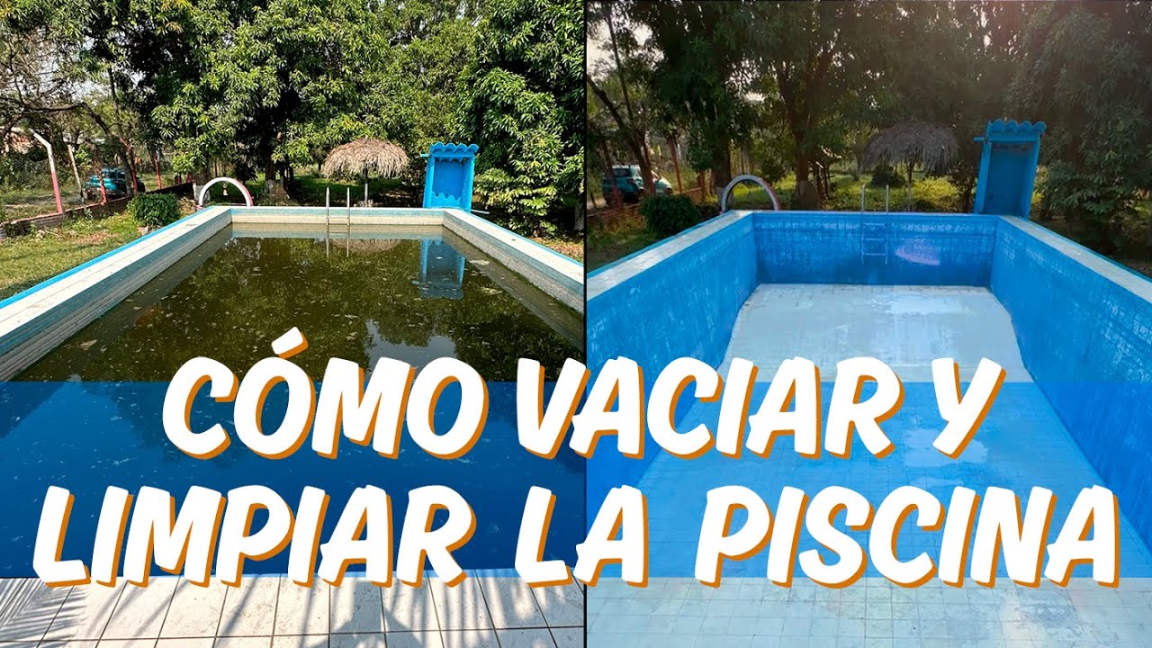 ⁣Cómo vaciar y limpiar la piscina de manera segura.