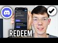 How To Redeem Discord Nitro Code - Step By Step