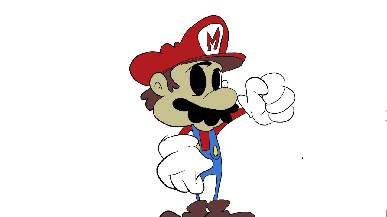 super mario speed drawing - YouTube