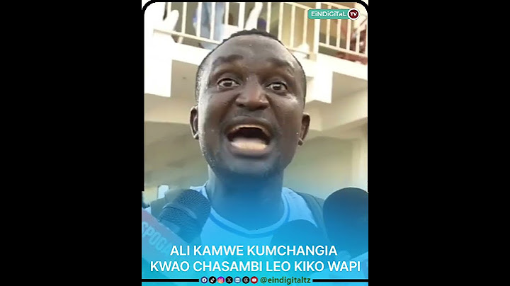 ALLY KAMWE BAADA YA SARE "WALISEMA WATAMCHANGIA CHASAMBI" KIKO WAPI? #eindigitaltz  #trending#shorts