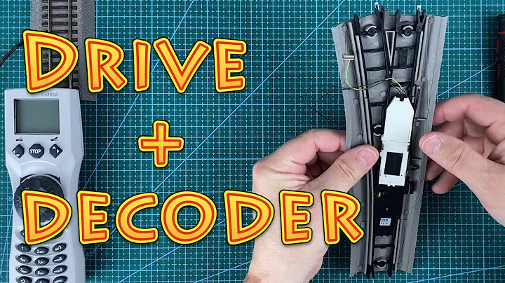 Episode 13 - Installing a Digital Turnout Drive with DCC Decoder ROCO 42624 [subtitles]