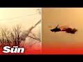 Dramatic moment Ukrainian troops shoot down Russian helicopter using British ‘Starstreak’ missiles