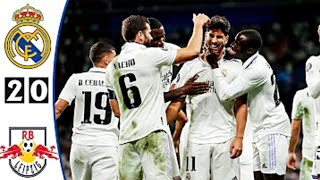 ملخص مباراة ريال مدريد ولايبزيغ 2-0 -اهداف ريال مدريد اليوم -دوري الابطال