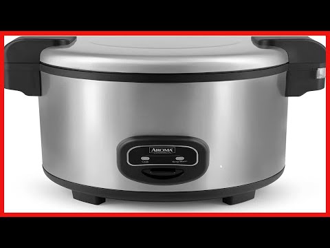 Aroma Housewares 60-Cup (Cooked) (30-Cup UNCOOKED) Commercial Rice Cooker,  Stainless Steel Exterior (ARC-1130S), Silver