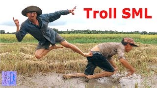 TROLL Thằng Anh Té SML Khi Đang Mò Cua Bắt Cá Ngoài Ruộng Lúa .Best Funny Videos .Catch Fish ,Crab