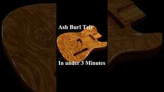 Make a Telecaster with Ash Burl veneer in 3 MINUTES!  Absolutely FREE files included!