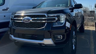 2024 Ford Ranger XLT in Shadow Black walk around!