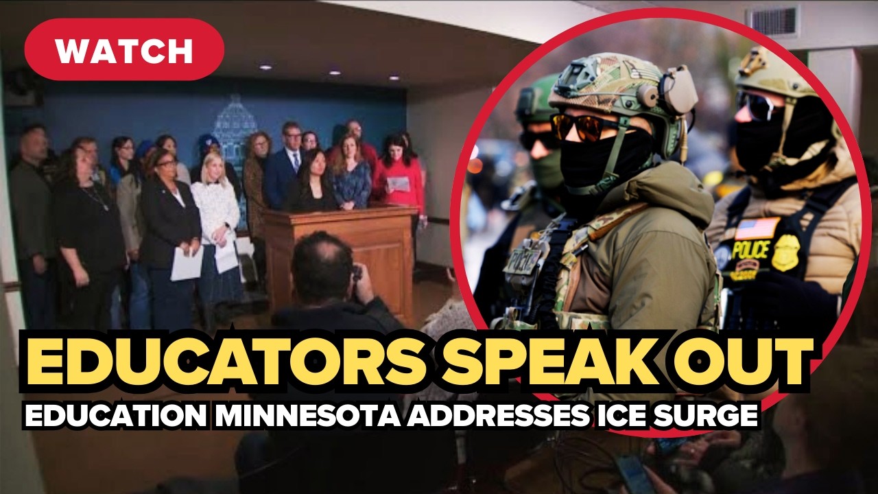 Education Minnesota press conference on ICE surge in Minneapolis (FULL)