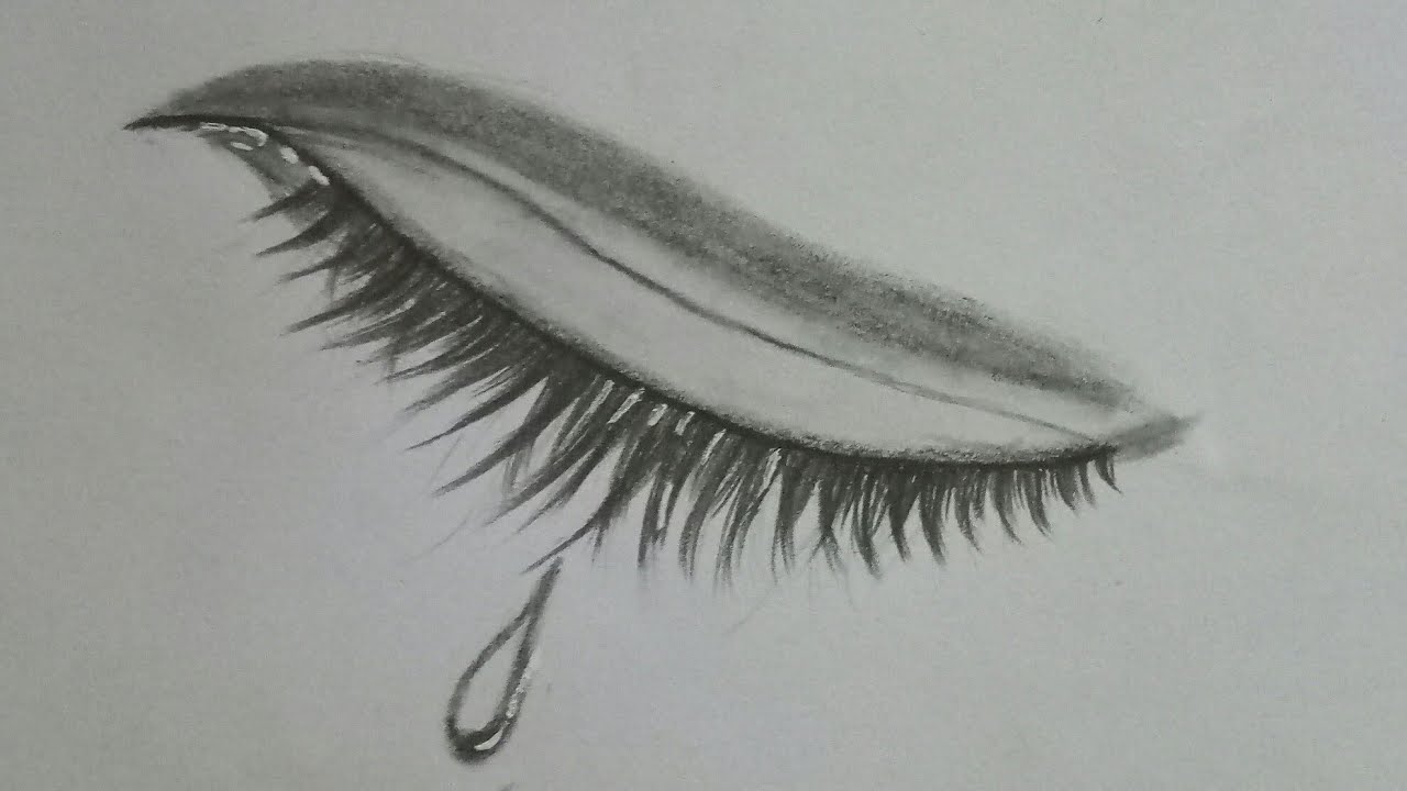 Crying eye! Pencils on paper by f-a-d-i-l on DeviantArt