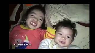 ibu cantik menyusui 2 anaknya