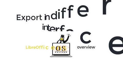 LibreOffice: Export dialog and item in different user interfaces
