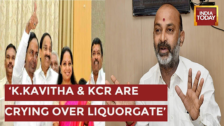 'TRS MLC Afraid Of Being Arretsed, K.Kavitha Hiding Behind Her Father KCR' Says Bandi Sanjay