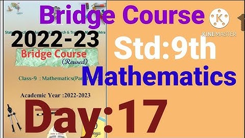 9th||Mathematics||Bridge Course||2022-23 ||Day:17th||English & SemiEnglish||Maths, Class 9,Day:17