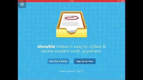 How to use the Showbie app .
