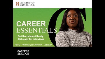 Get Ready for Interviews: Part 2 Research