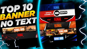 Top 10 YouTube Channel Banner Template No Text Android/iOS 2020 || Pixellab YouTub Banner Template