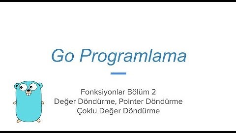 Go programlama fonksiyonlar bölüm 2 :Değer Döndürme, Pointer Döndürme Çoklu Değer (Golang)