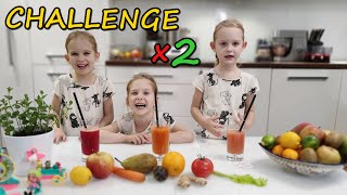 CHALLENGE sokowy i modowy - wciągnęły w to tatę! | Wy wybieracie zwycięzcę!