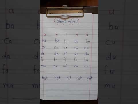 Short Vowel Sounds الاصوات المتحركه القصيره