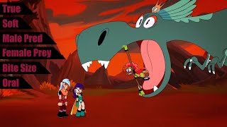 The Deadly Lizard Jaw - Mighty Magiswords (S1E15) | Vore in Media