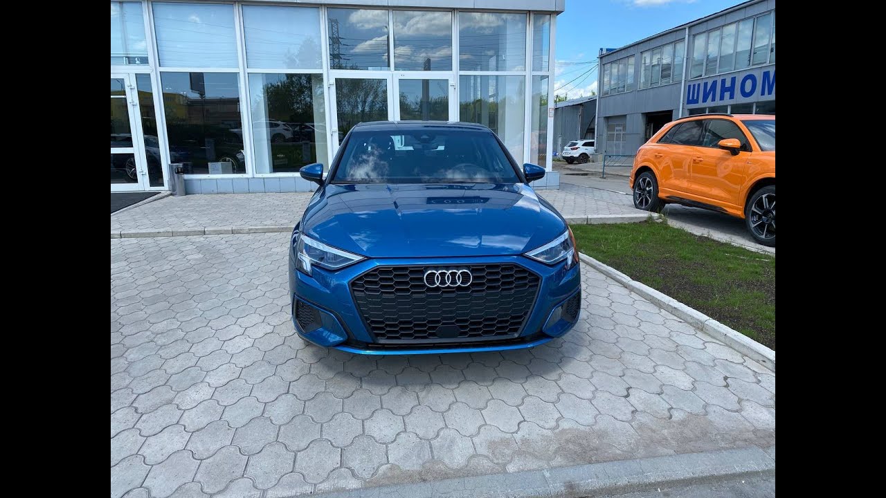 Audi A3. Синий, металлик (Atoll Blue) / АЦ Тула - YouTube